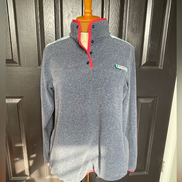 Columbia 1/4 Zip Pullover with Plaid - Picture 1 of 12